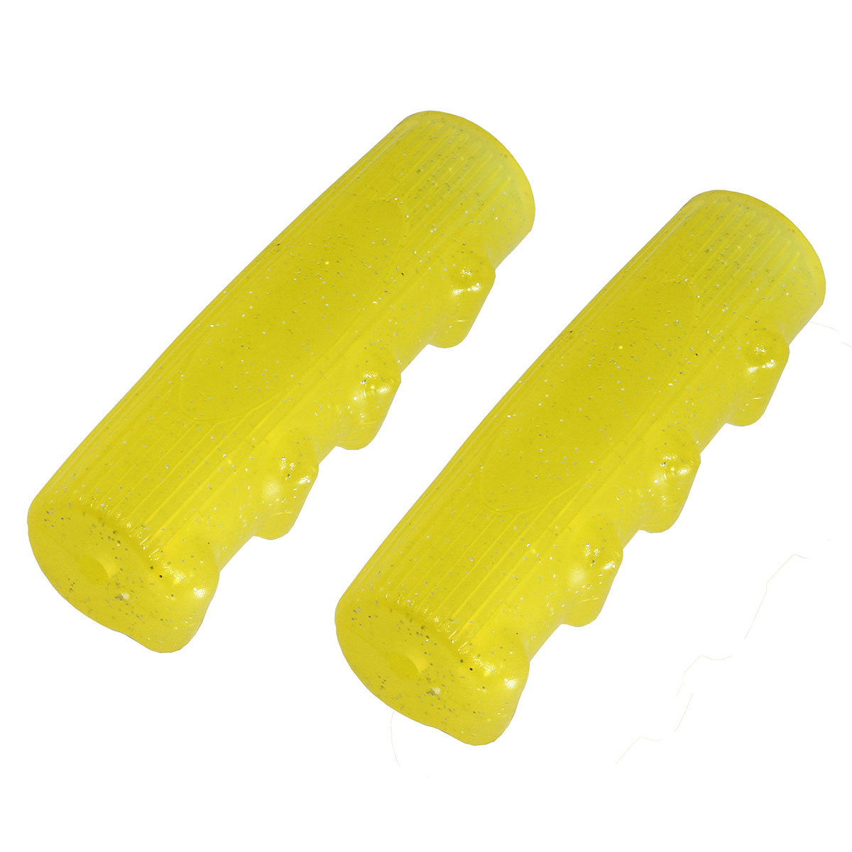Grips 7/8 long 116mm Kraton Rubber 0214 Sparkle/Yellow.
